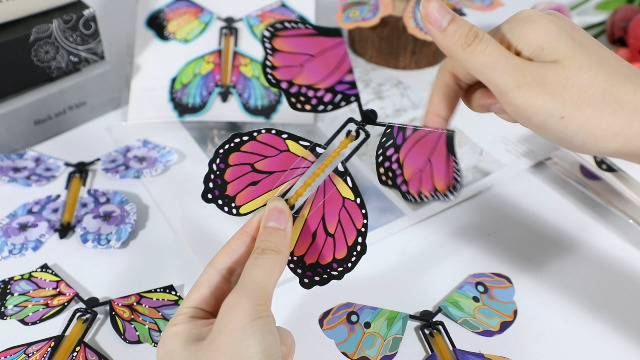 Crafts For Kids Ages 4-8 24-Pack Flying Butterfly Craft Kit DIY