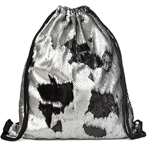 styleBREAKER Reversible Sequin Gym Bag Cover