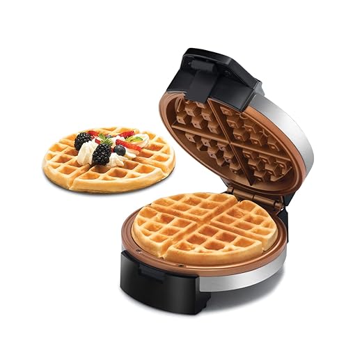 Gourmia GWM448 Rotating Waffle Maker - 180° Rotation - Variable browning control - Indicator lights - Easy to clean - Stainless steel
