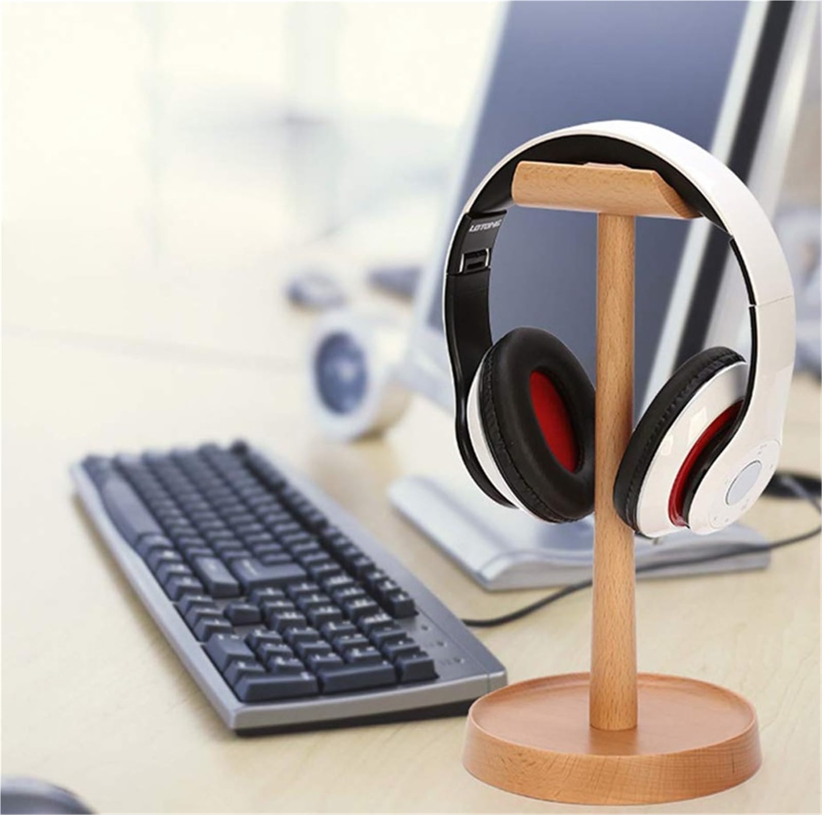 Supporto per Cuffie, Gancio per Cuffie, Appendiabiti in Legno, Supporto Creativo per Cuffie
