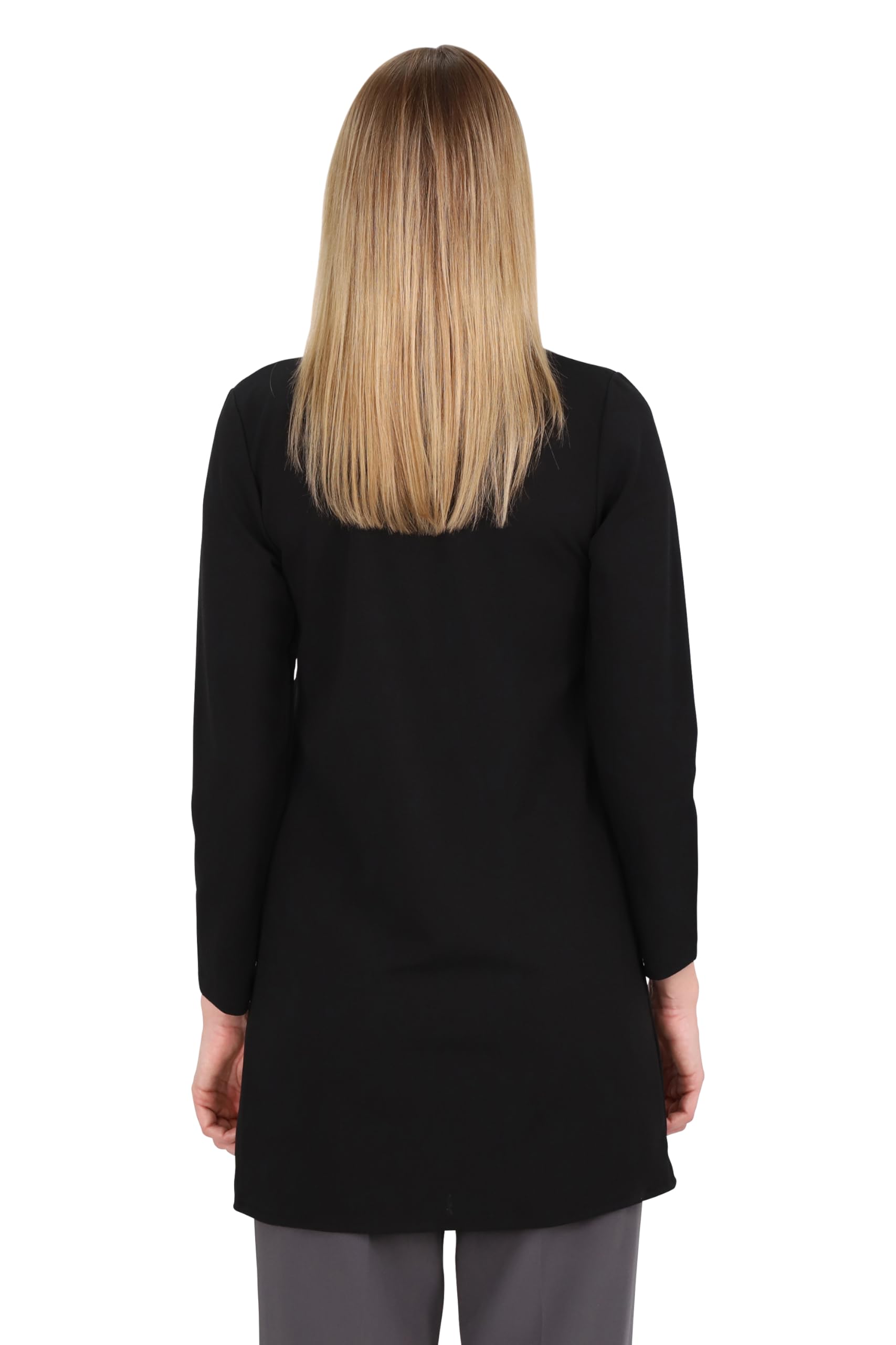 Malito - Damen Langarm Casual Blazer - offener eleganter Stretch-Blazer - weich & figurumspielend - Business Longblazer 6041