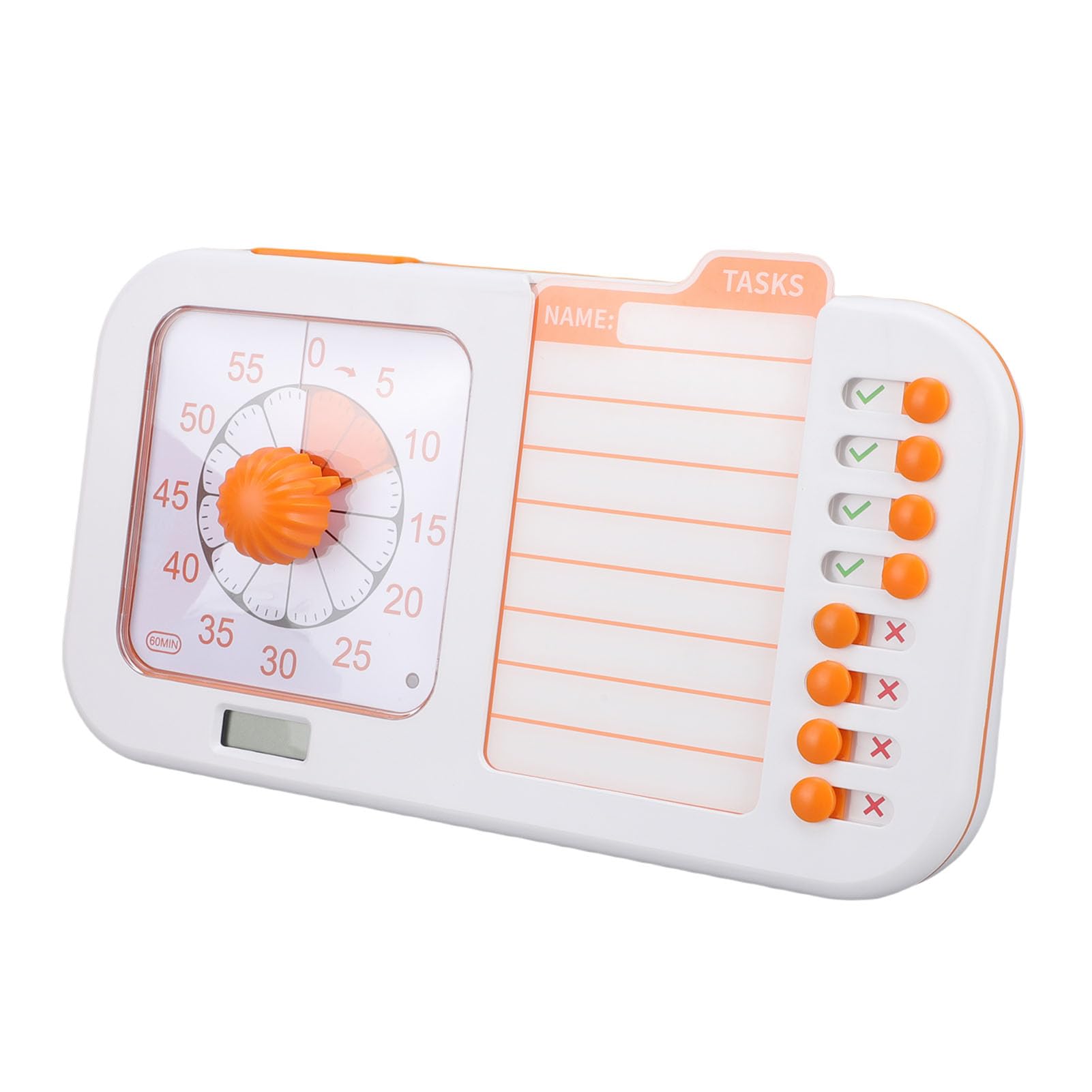 Drfeify Temporizador Visual, Herramienta de Gestión del Tiempo con Reloj de Cuenta Regresiva, Funcionamiento Silencioso, Ideal para Uso en el Aula y en el Hogar