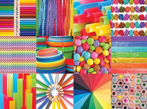 Colorful Collage 1000 Piece Jigsaw Puzzle by Colorcraft