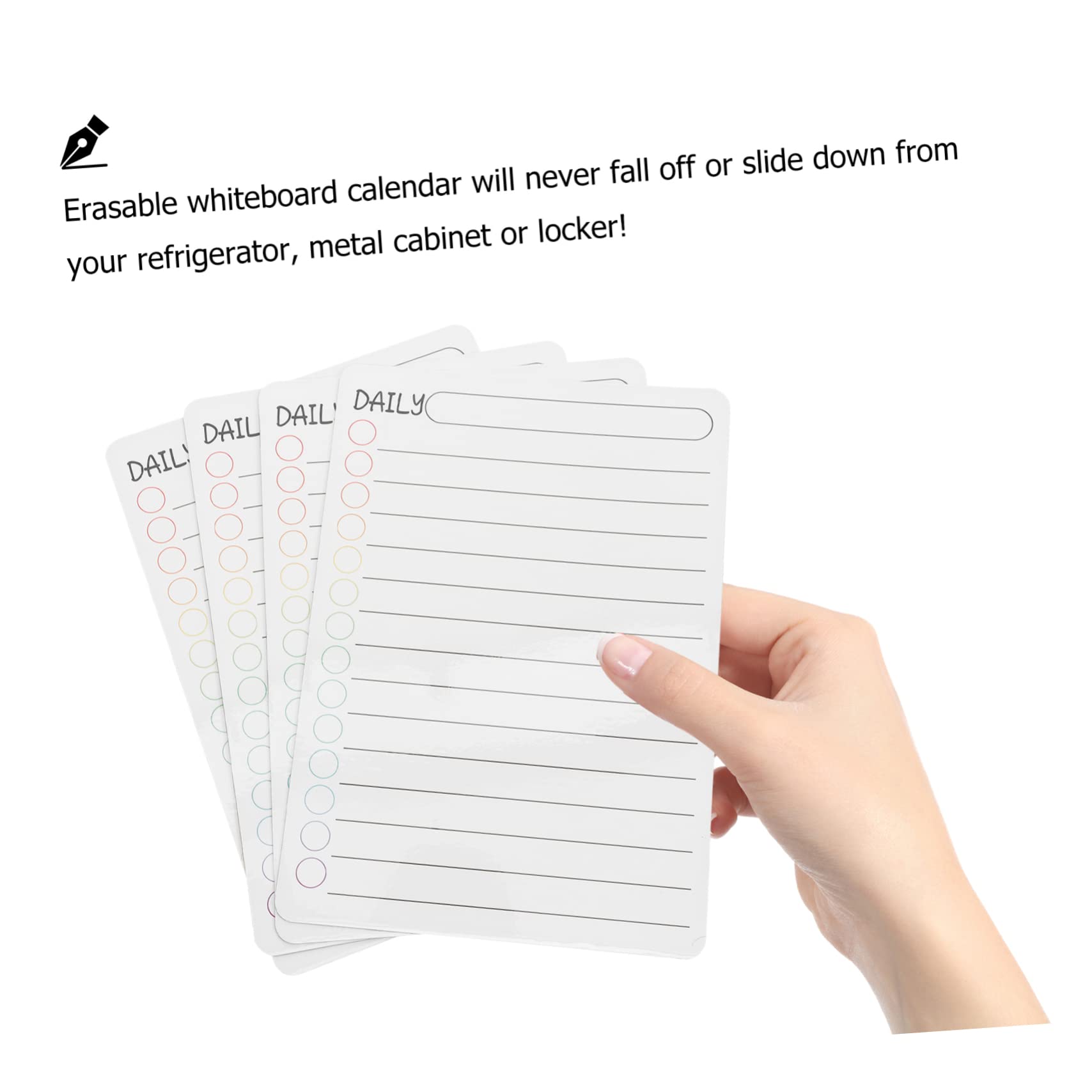 VILLCASE 20 Stk Tagesablauf write board kühlschrank planer Planen Sie ein tägliches Whiteboard für die Küche magnetisches Whiteboard Tagesplanertafel Tagesplaner-Whiteboard Weich magnetisch