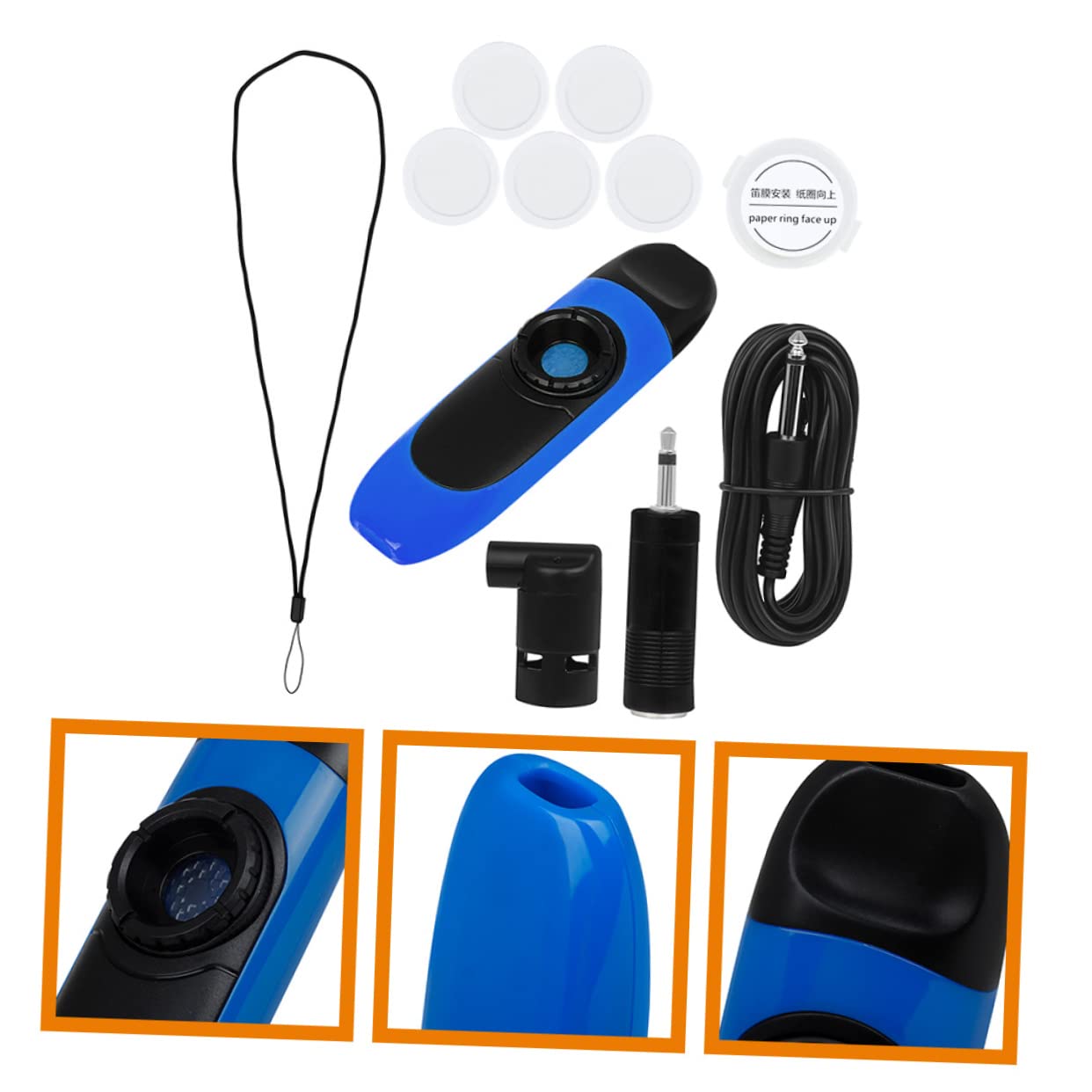Kisangel Kazoo Profesional con Diapasones y Cable, Instrumento Musical de Tono Claro para Principiantes y Avanzados
