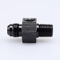 Vista 2 de AC PERFORMANCE Aluminio -6 AN macho a rosca NPT de 1/4 "con 1/8 "NPT Sensor Gauge/Gage Port Adaptadores de toma de presión, negro