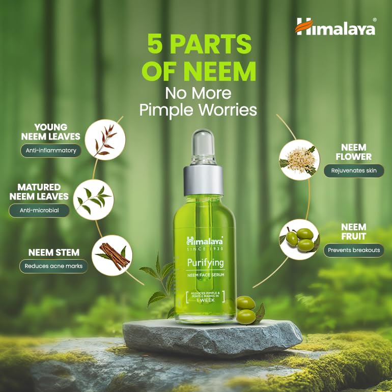 Image of Himalaya Purifying Neem Face Wash 150ml + Himalaya Purifying Neem Face Serum 15ml Regime pack