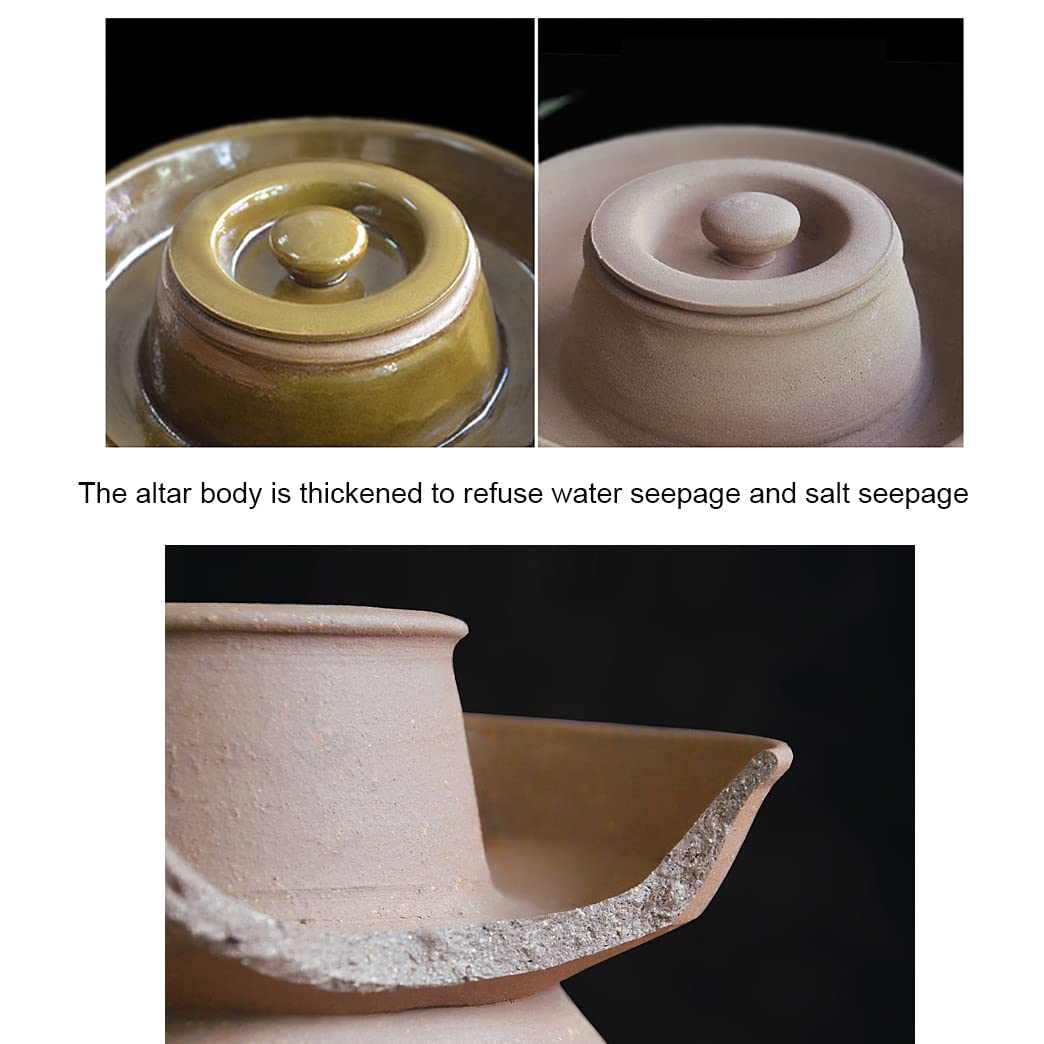 Tradycyjny chiński ceramiczny garnek do fermentacji, słoik do kiszenia z pokrywką z uszczelką wodną, duży pogrubiony ceramiczny słoik do kiszenia, pojemniki do przechowywania kimchi 4 kg (6 kg)