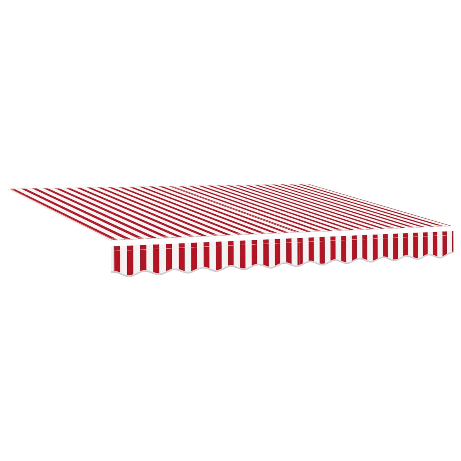 Toldo Retráctil Eléctrico Rojo Y Blanco 3 X 2,5 M | Marco de aluminio sólido, sensor de tiempo incorporado, iluminación LED, diseño moderno