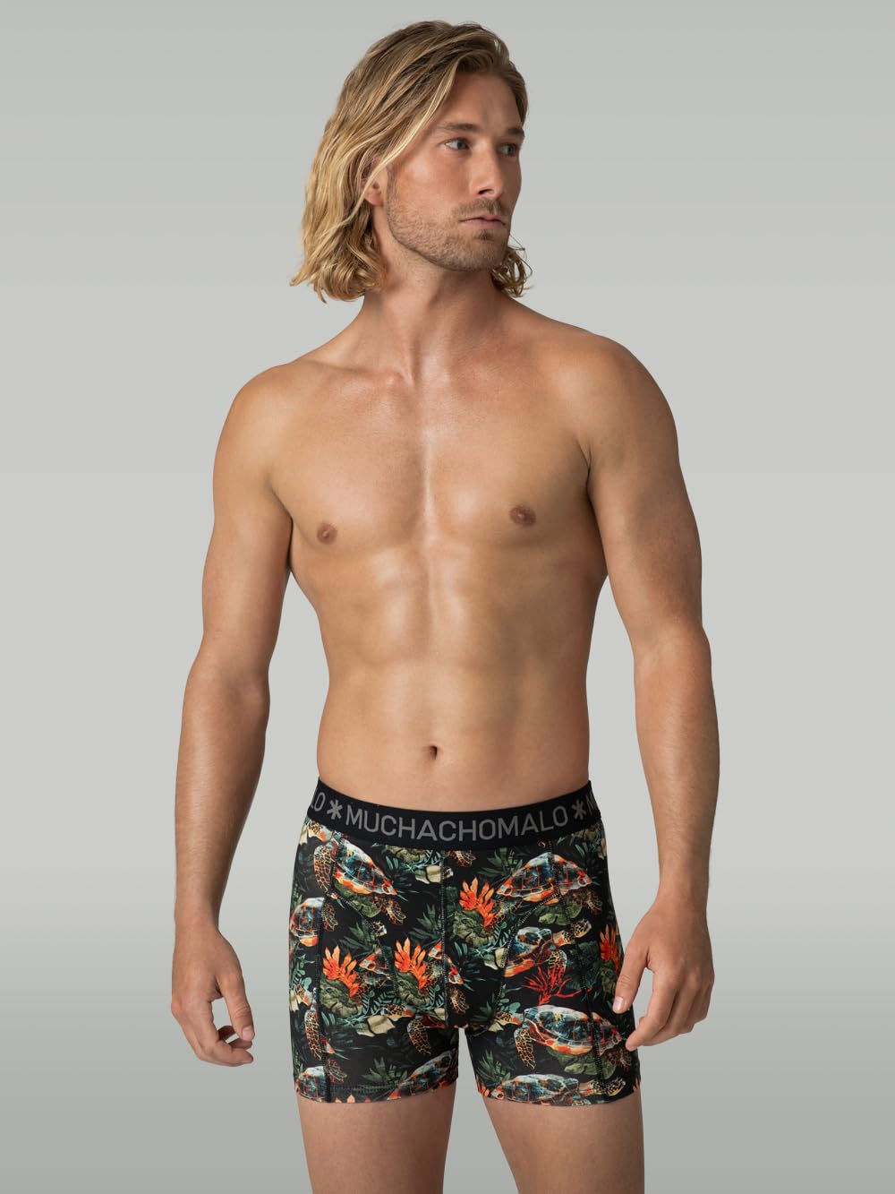 Muchachomalo Uomo Boxer 3-Pack, Fantasia, Cotone, Fascia Elastica