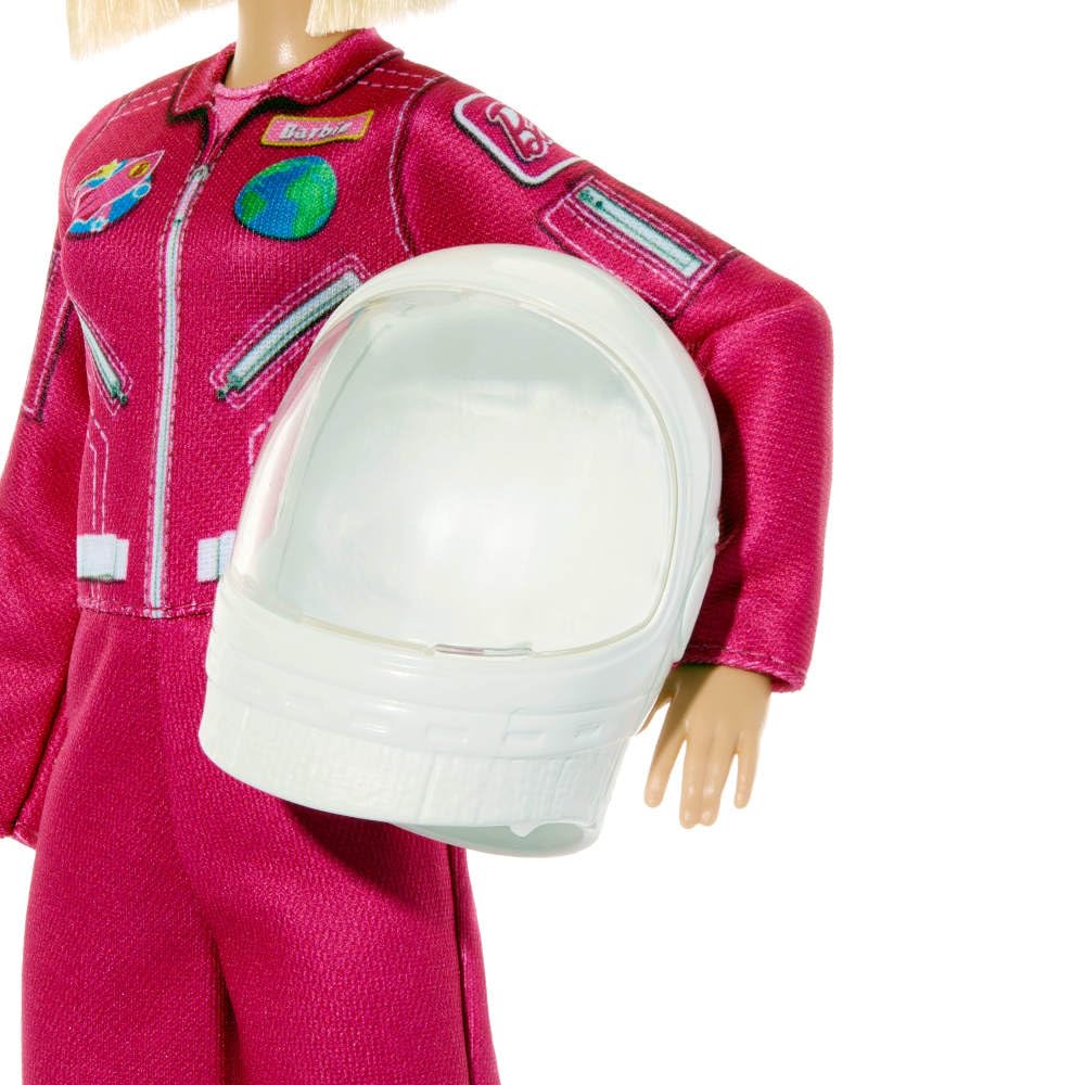 Barbie Çıkarılabilir pembe uzay kıyafeti, ayakkabıları ve kask aksesuarıyla Barbie Kariyer Bebekleri astronot bebek, 2026 yılının kariyeri, JKF77