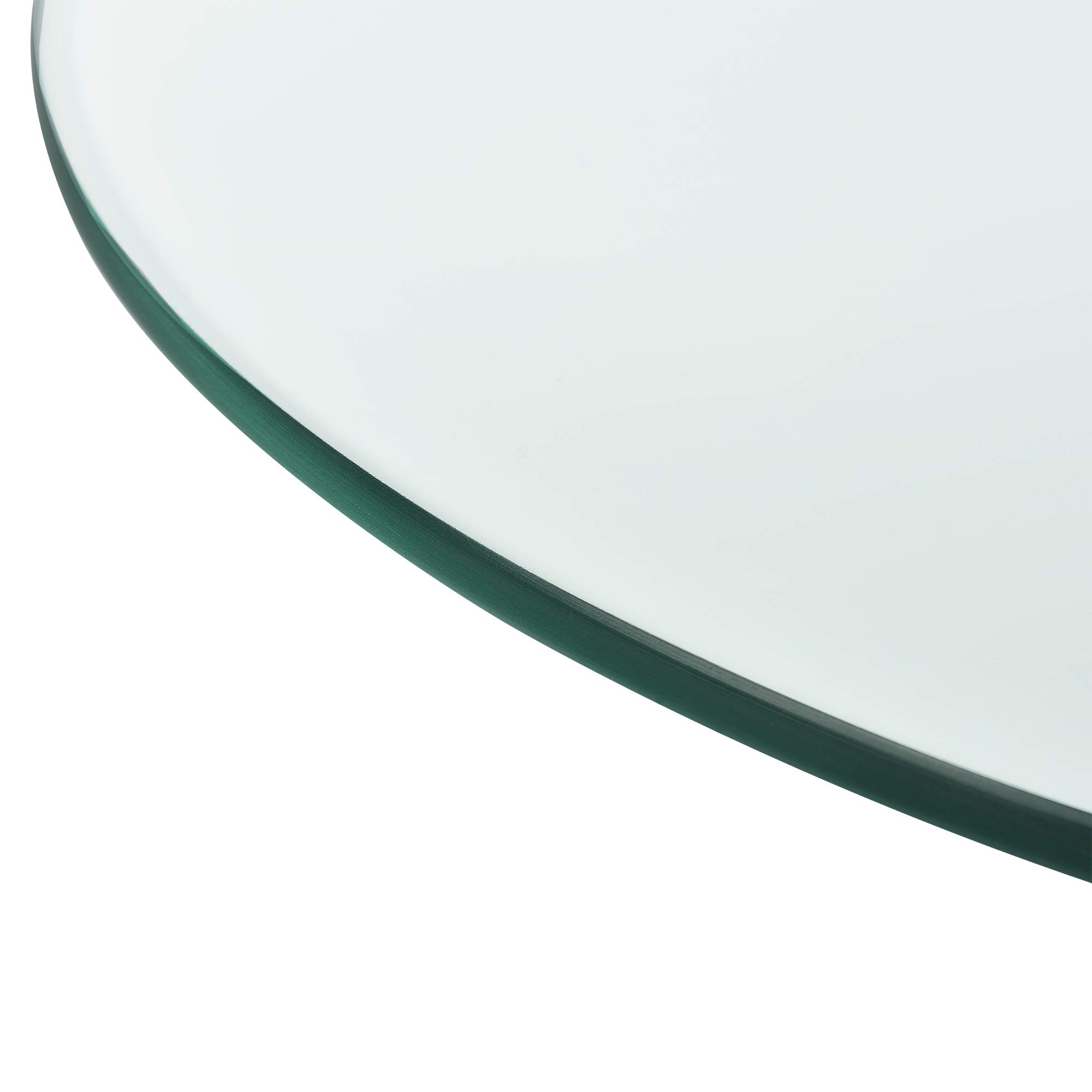 [neu.haus] Tablero de Vidrio para Mesa de Centro para Mesa de Comedor Placa Inferior para Chimenea Vidrio Templado Ø 600 x 8 mm