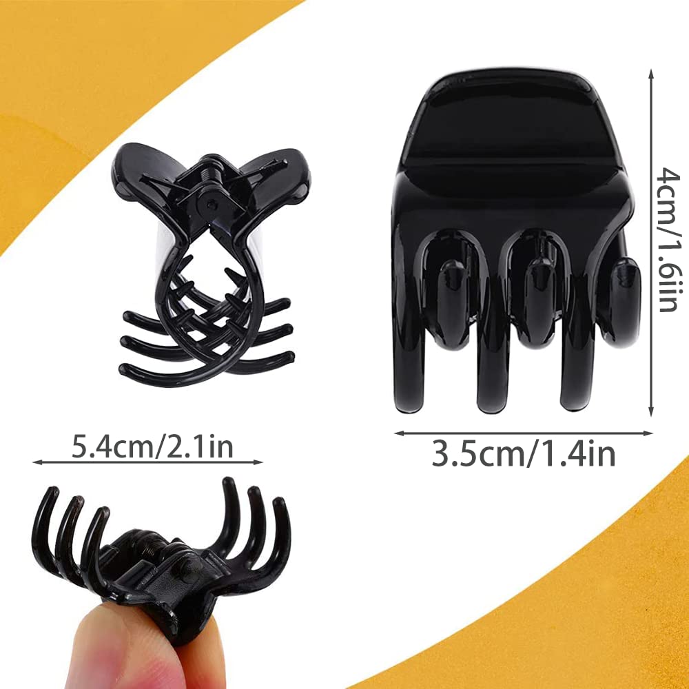 Plastic Hair Jaw Clips 12 Pieces Hair Claw Clips,Mini Hair Clips,Non Slip Hair Clip for Women Ladies Girls for Parties and Bathing - Image 3