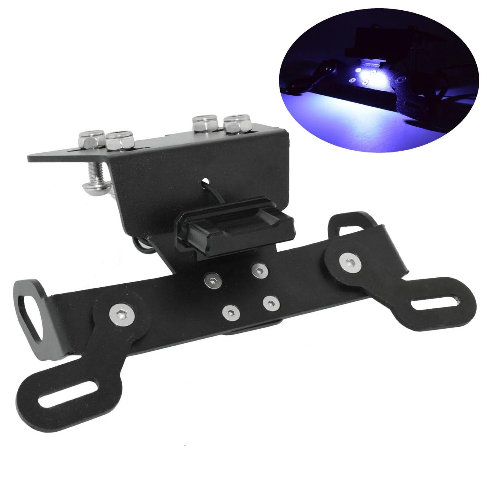 Portatarga Con Luce LED Per Y&amaha XJ-6 XJ6 XJ6N XJ6F Diversion FZ6R FZ-6R 09-17