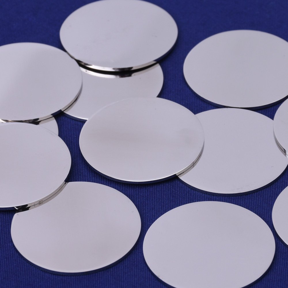 10pcs tibetara® Round Stainless Steel Stamping Blank Tags DIY Craft Making Discs (16mm)