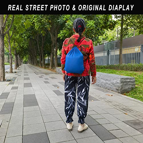 100 Pcs Drawstring Backpack Bulk Drawstring Bags Cinch Sack for Gym, Yoga, Shopping, Sports, Hiking or Gifts for Women and Men, Royalblue3