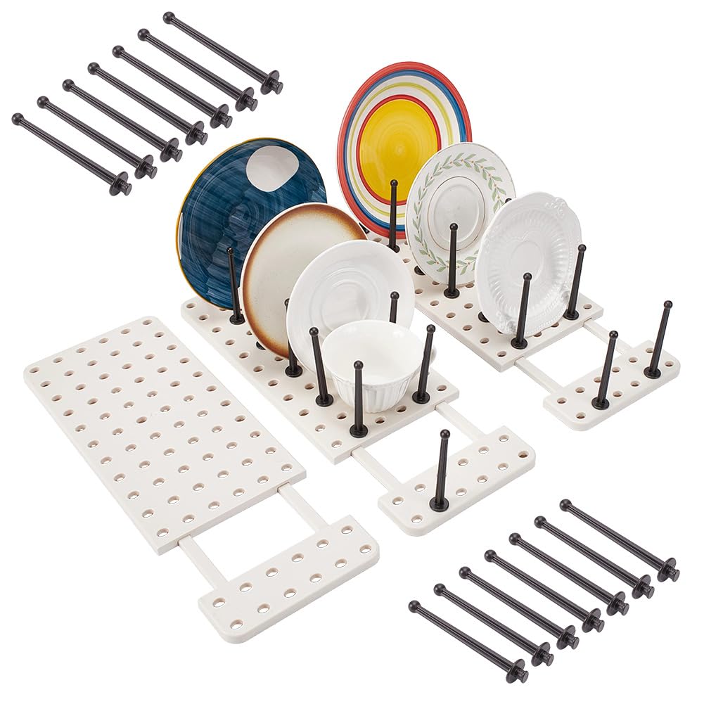 Organizador de cajones de plástico beige ideal para lucir una cocina moderna y ordenada