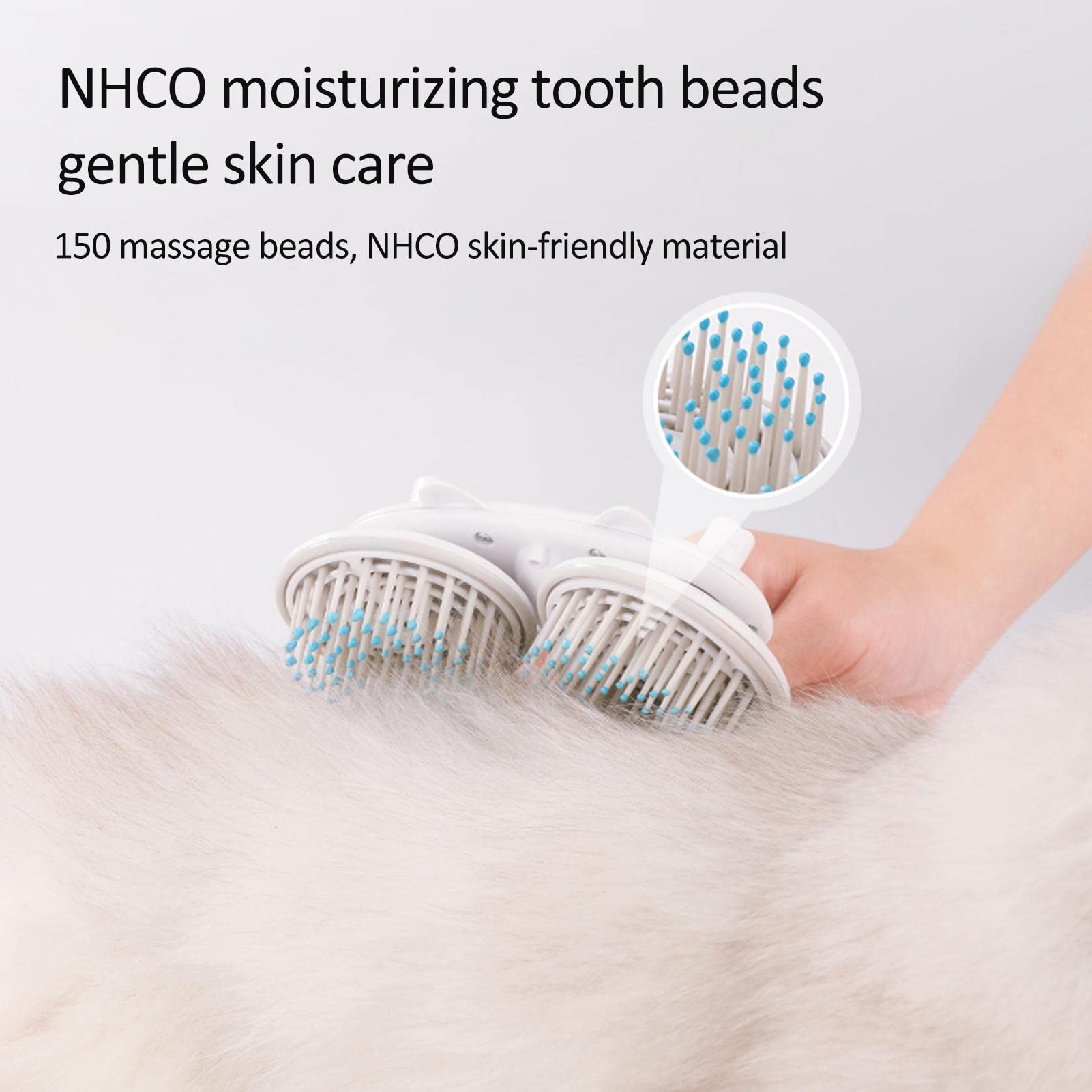 Cepillo para mascotas Cepillo para perros y gatos Cepillo para mascotas con dientes densos Cepillo para perros y gatos para mudar el aseo - Cepillo de pelo para gatos de dos cabezas Cepillo suave para