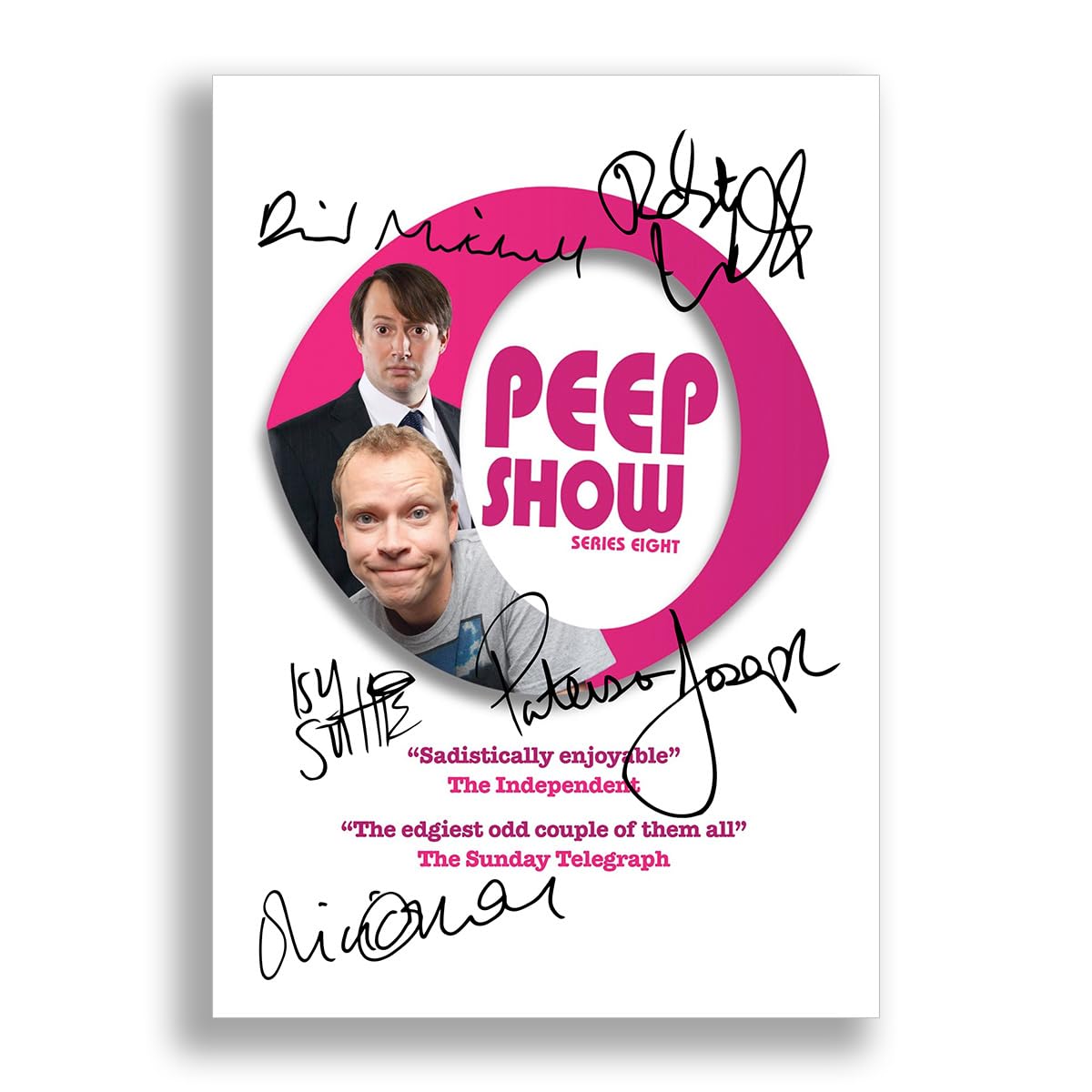 Memorabilia Peep Show Cast Signed Autograph A4 Poster Photo Print Photograph Picture TV Show Series Season Framed DVD Boxset Gift David Mitchell Robert Webb (A4 Poster Only)