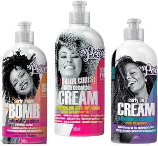 Kit Creme Para Pentear Cachos Soul Power 3 Itens