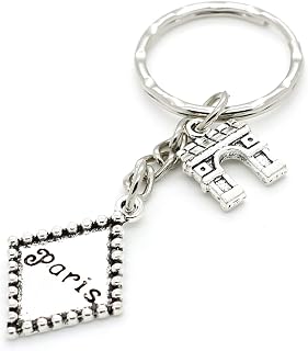 Arc De Triomphe Paris Keyring Silver