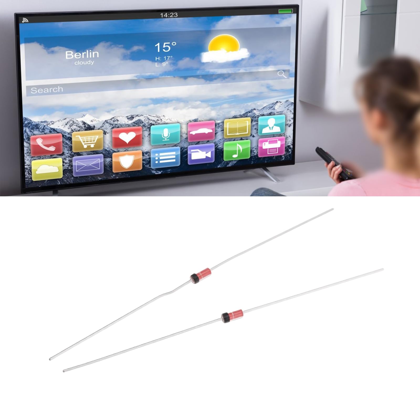 Briny River Lot De 20 Diodes Schottky 3 V 1SS86 DO-35 Pour