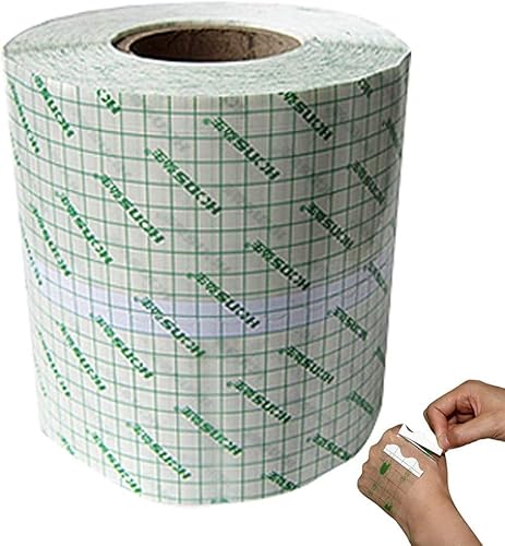 タトゥーケア包帯プラスターストレッチ固定テープ抗アレルギー自己接着後の防水透明フィルムロールテープ医療創傷ドレッシングフィクサー,10cmX10m