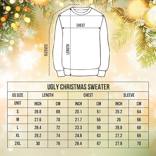 Miniatura 7 de You Miss You Drink Juego de Dardos con 6 bolas pegadas, suéter feo de Navidad divertido a juego para hombres y mujeres