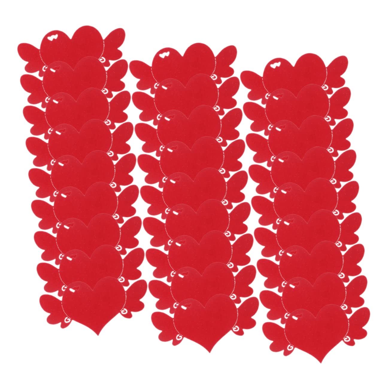 STOBOK 2 Set di Biglietti di Auguri A Forma di Cuore per San Biglietti di Ringraziamento Biglietti di Auguri in Carta Bianca 100 Pezzi*2