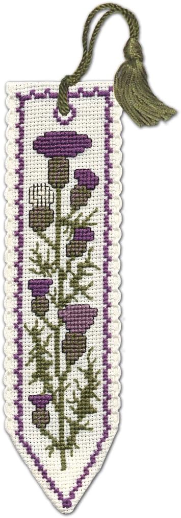 Textile Heritage Scottish Thistle Counted Cross Stitch Bookmark Kit