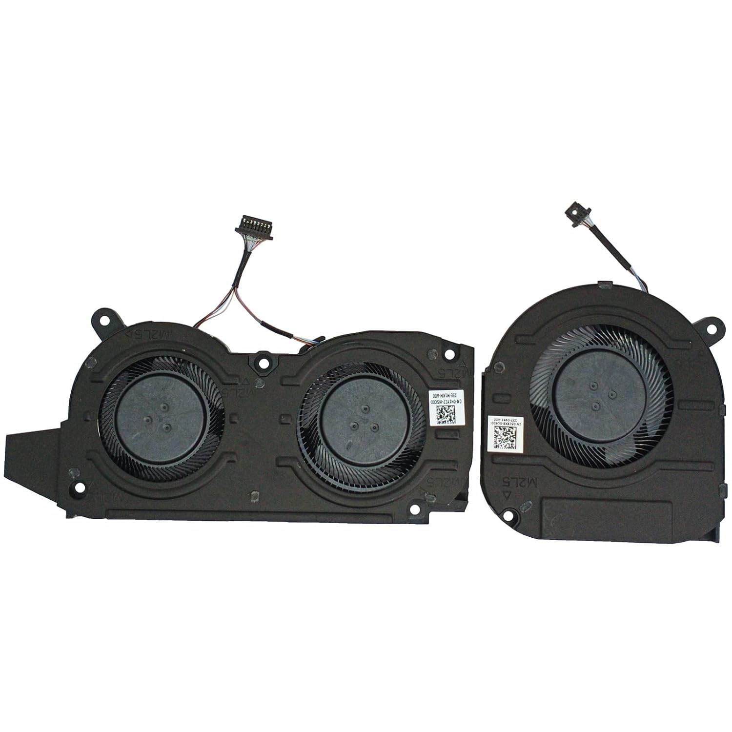 Replacement New CPU+GPU Cooling Fan for DELL Inspiron 16Plus 16-7610 7610 Series 05CXK8 5CXK8 EG50060S1-C580-S9A DC5V 0.38A MIN 6.3CFM 0H1YC7 H1YC7 BNB506S5H-000P DC5V 0.39A MIN 9.8CFM Fan