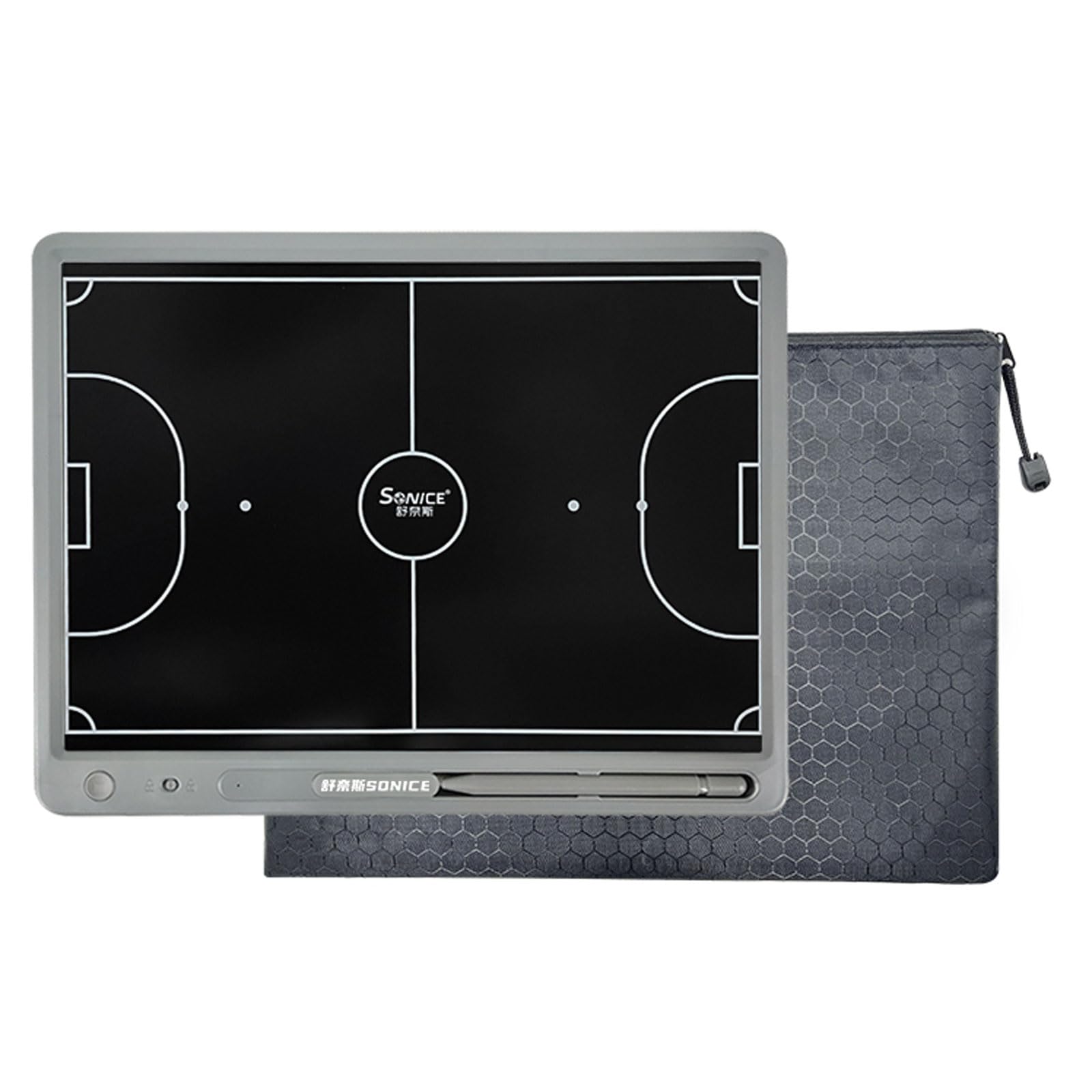 Tavola tattica da Calcio a 5, LCD, tabellone tattico elettronica per Futsal, con penna, lavagna per allenatori di calcio a 5, blocchi da disegno cancellabili, accessori per allenamento, 15 pollici