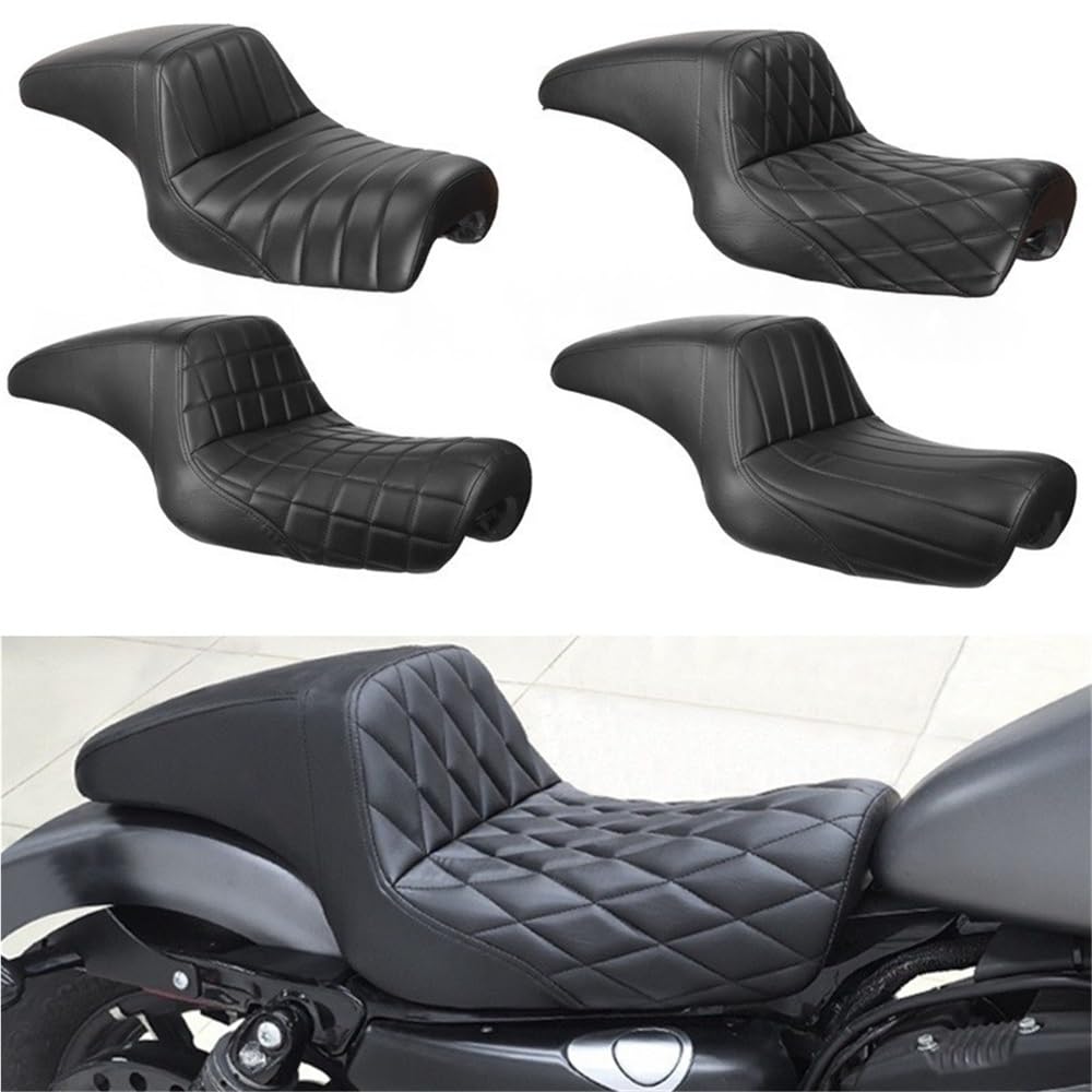 Seggiolino Sella moto Moto DS Doppio Sedile Conducente Cuscino Passeggero Per Sportster Iron XL 883 1200 48 72 XL883 XL1200 Per Forty-Eight