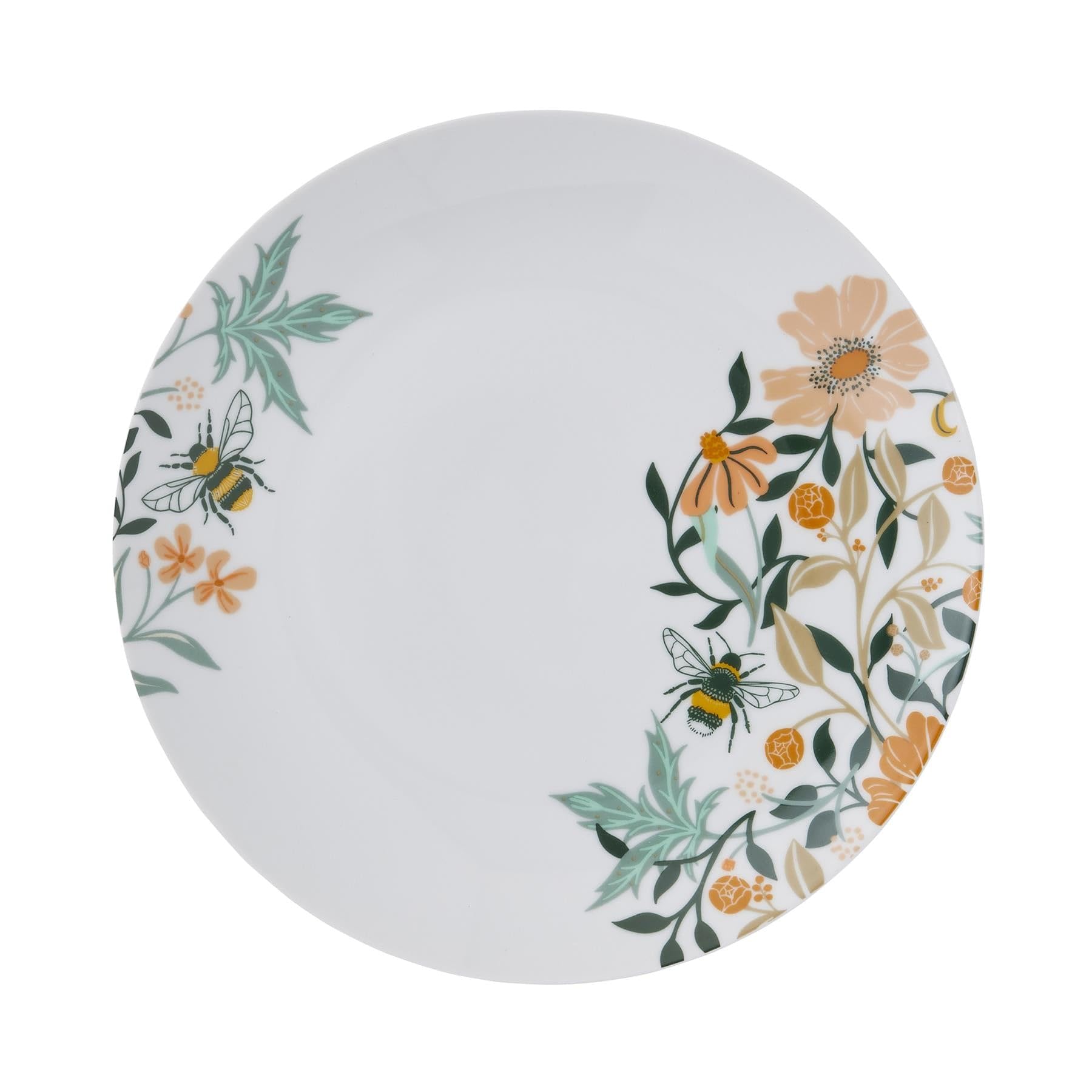 B&Q -  Bee Bloom Animal Print Porcelain Dinner Plate