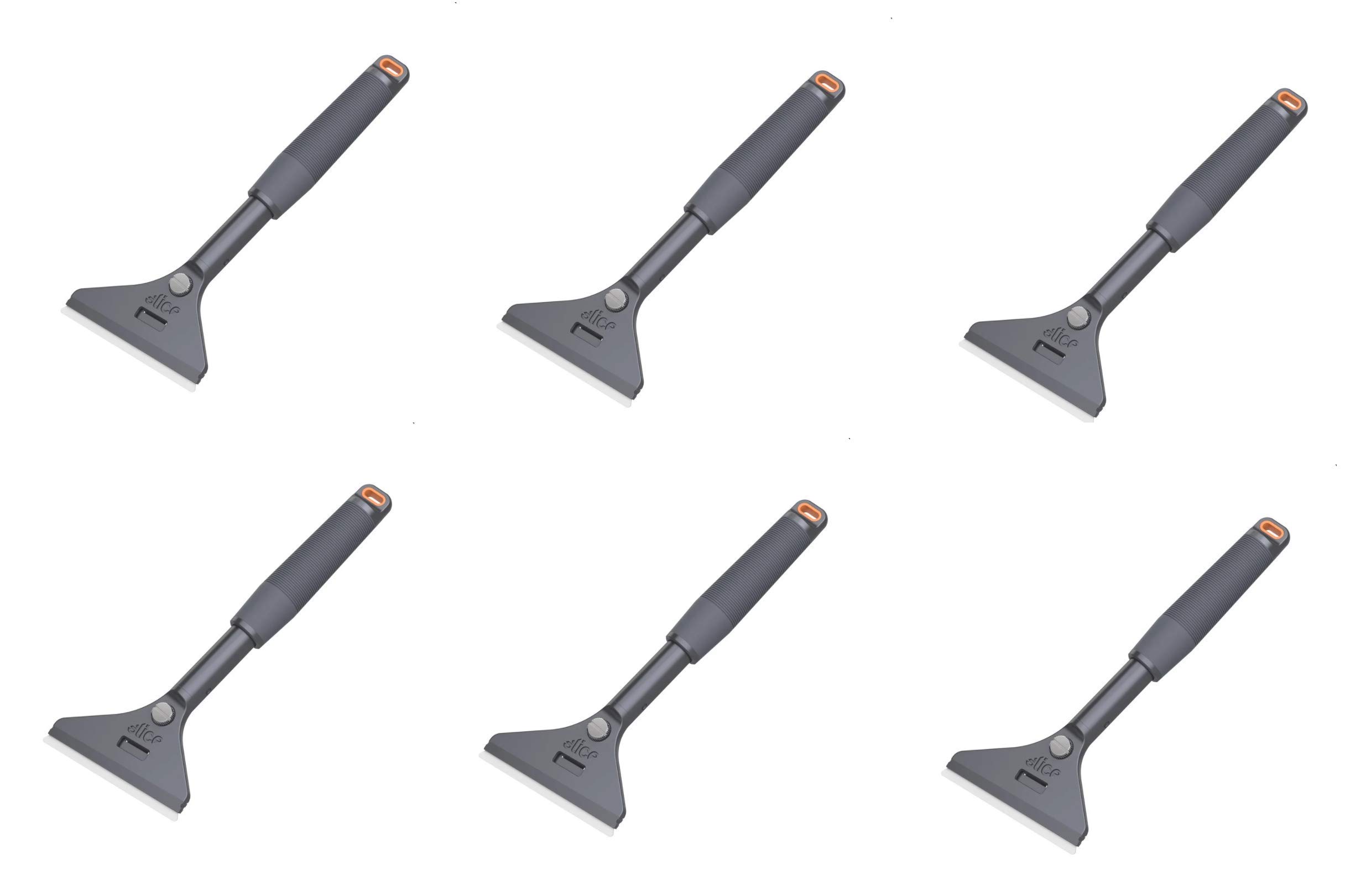 Slice 10599-CS Long-Handled Ceramic Scraper, Never Rusts, Lasts 11x as Long as Metal, Ergonomical Handle for Less Fatigue, 6 Pack