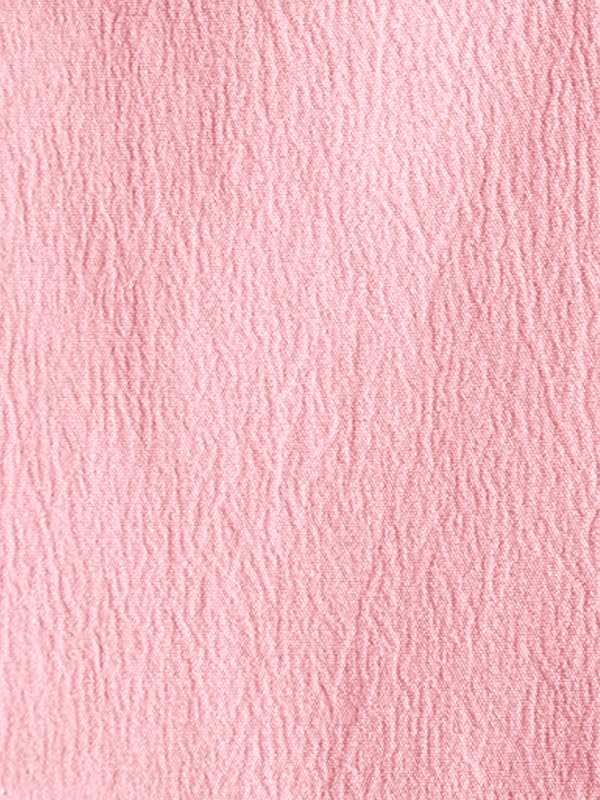 Image of Pinkmint Men's Popcorn Shirt Comfortable Short Sleeve Shirt's Casual Textured Shirt (Pack of 1) Pink