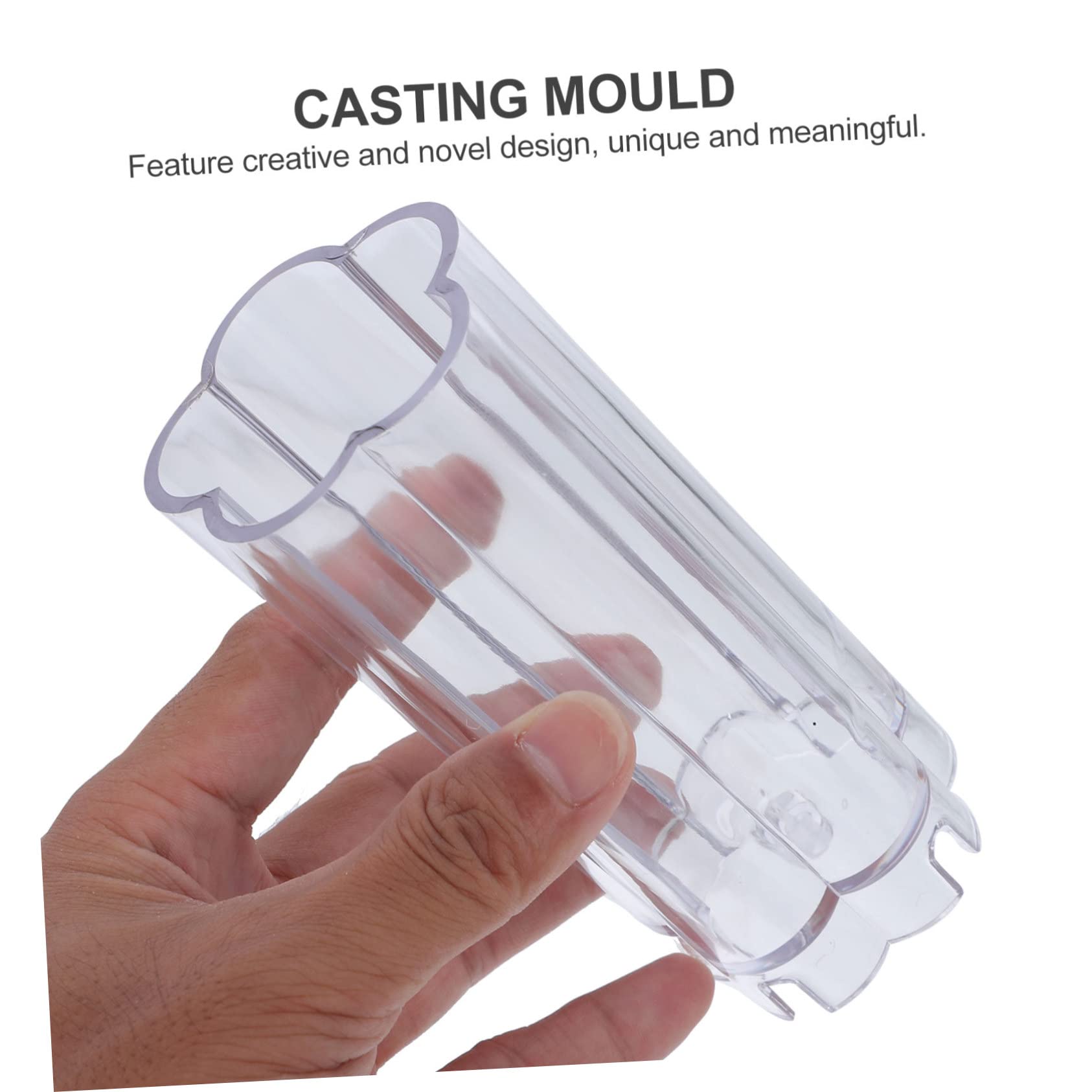 Gadpiparty 3 Piezas Molde de Plástico para Velas Forma de Flor Molde Duradero y Resistente para Manualidades Diy para Fabricar Velas Aromáticas y Jabones Hechos Mano Creativo
