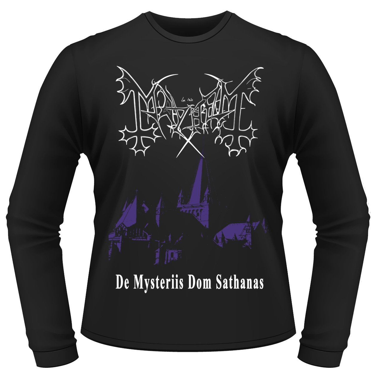 MAYHEM DE MYSTERIIS DOM SATHANAS Long Sleeve Shirt X-Large BLACK (FOTL)
