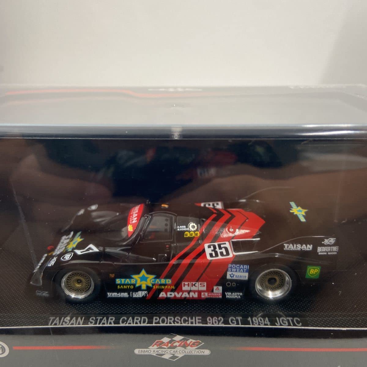 Amazon | EBBRO 1/43 TAISAN STAR CARD PORSCHE 962 GT 1994年