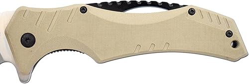 Miniatura 5 de Snake Eye Xtreme Collection Pivot Langford - Navaja plegable con rodamiento de bolas, con bloqueo de bolas, color marrón