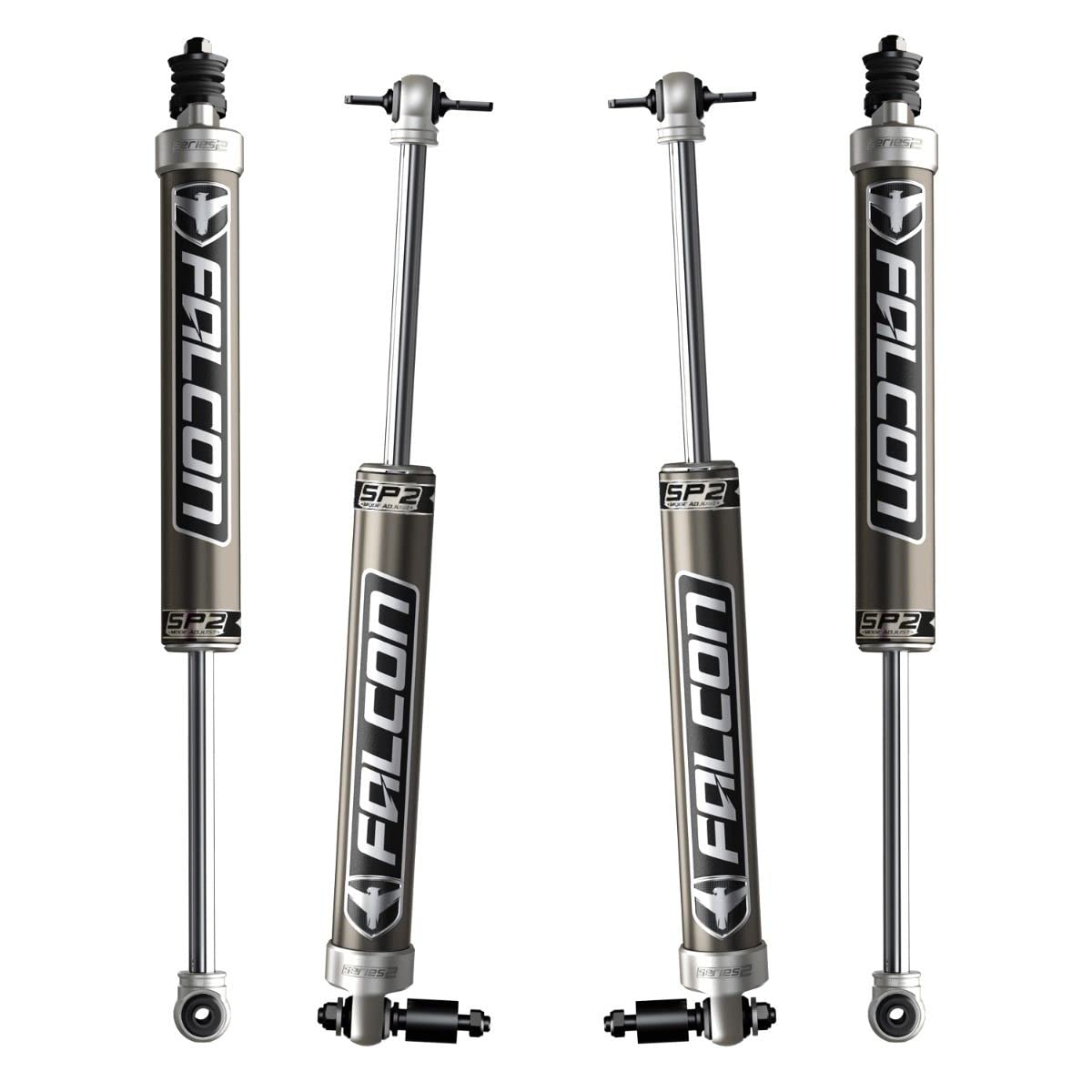 JK 2DR Falcon SP2 2.1 Monotube Shock Kit (4–6” Lift)