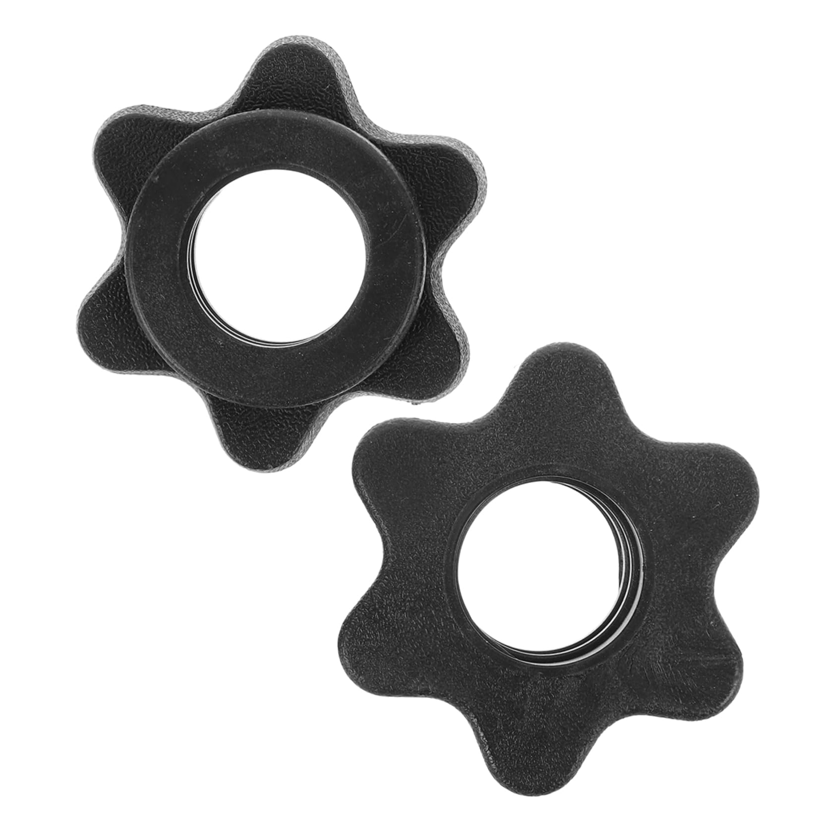 Alipis 2pcs Nut Dumbbell Clips for Weightlifting Bar Weight Bar Clips Weight Clips for Bars Weight Clamps Barbell Clip Collars Bar Bell Clips Barbell Clamps Barbell Collars Plastic Black