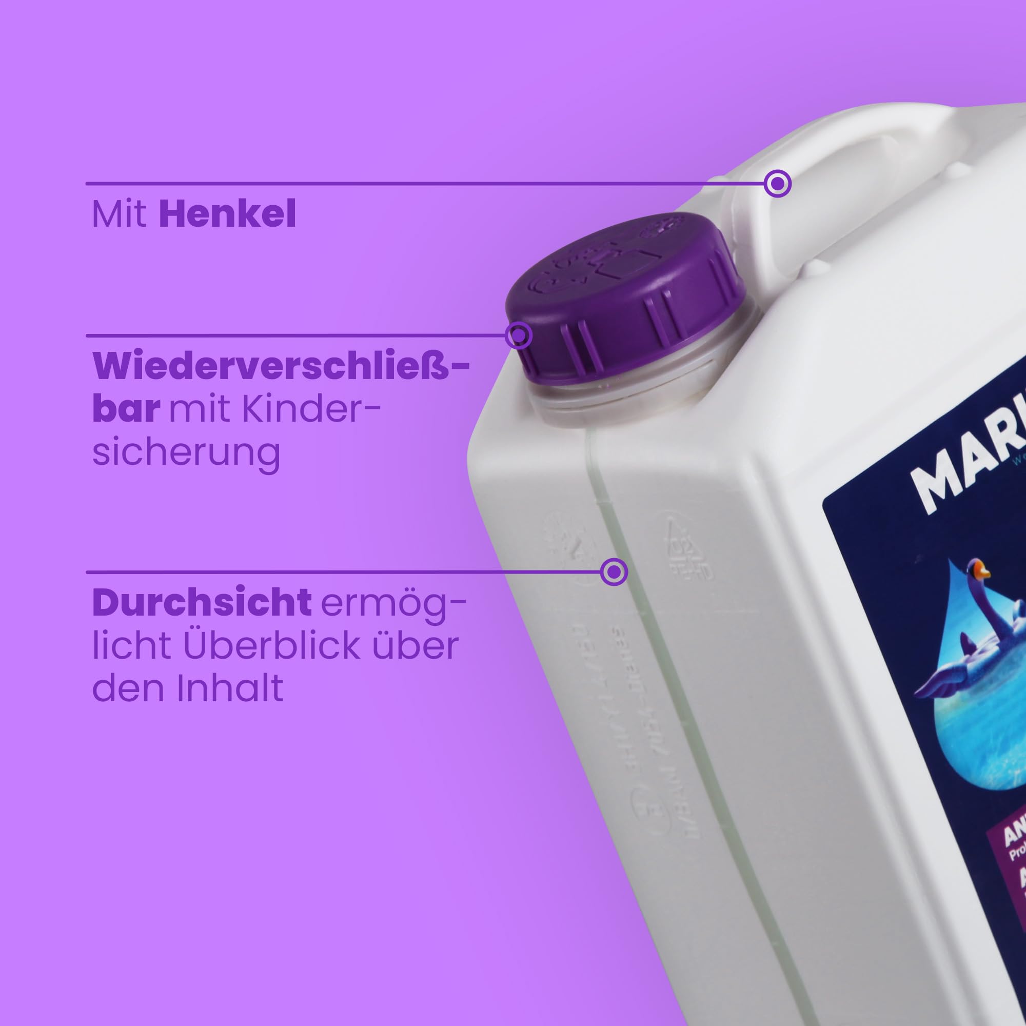 Marina Anti-Kalk Pool Pflege (3 Liter) entfernt und verhindert Kalkablagerungen - Ideal für hartes Wasser, für Pools, Whirlpools und Becken jeder Art