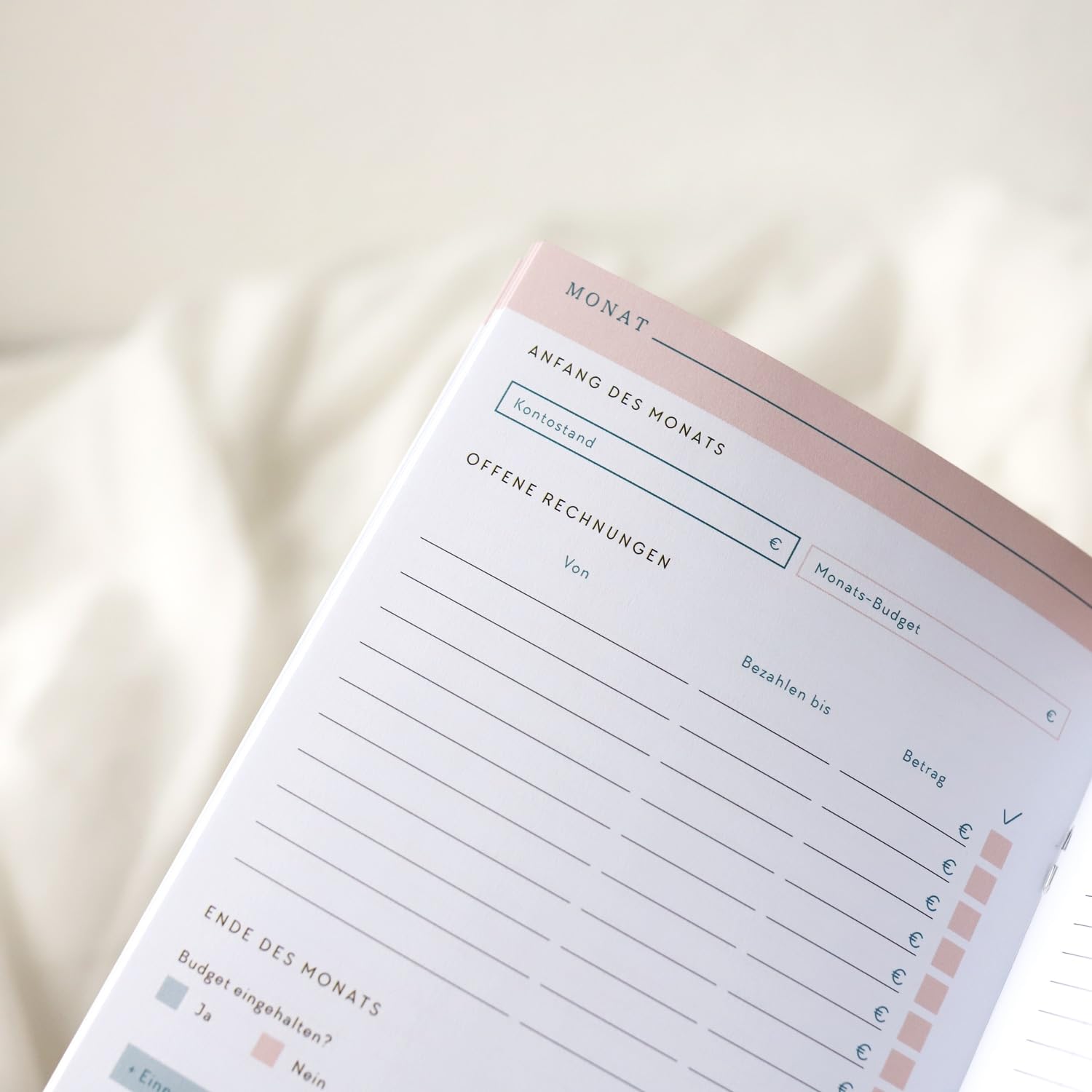 Odernichtoderdoch® Einsteckheft ''Finanzplaner'' - Budgetplaner, Notizheft im A5-Format - 32 Seiten (A5-Version)