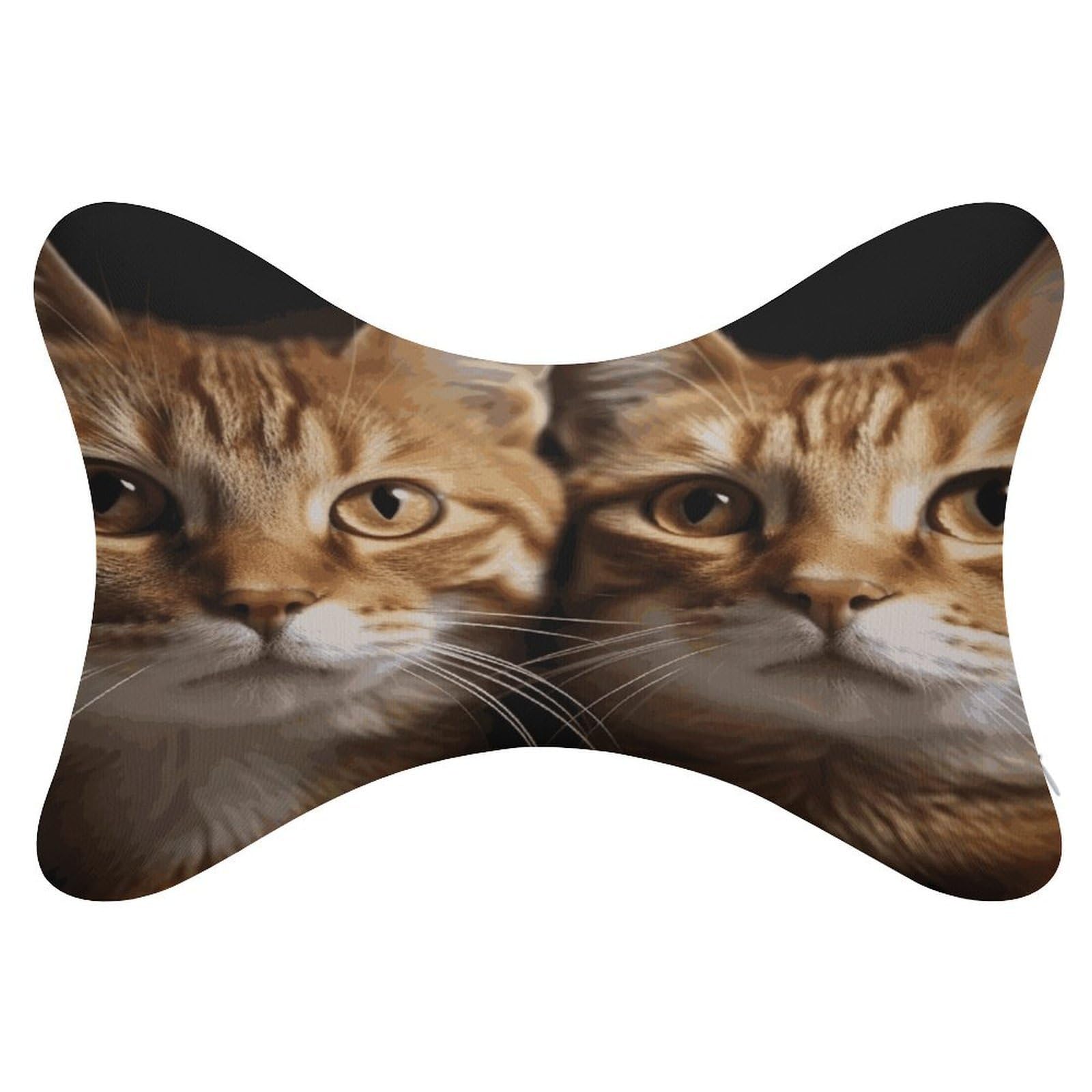 JTREHY 2 Pack Cats Car Headrest Pillow Memory Foam Car Neck Pillows Soft Comfortable Vehicle Neck Pillows Non-Slip Headrest Cushion Universal Car Pillow for Neck Pain Relief