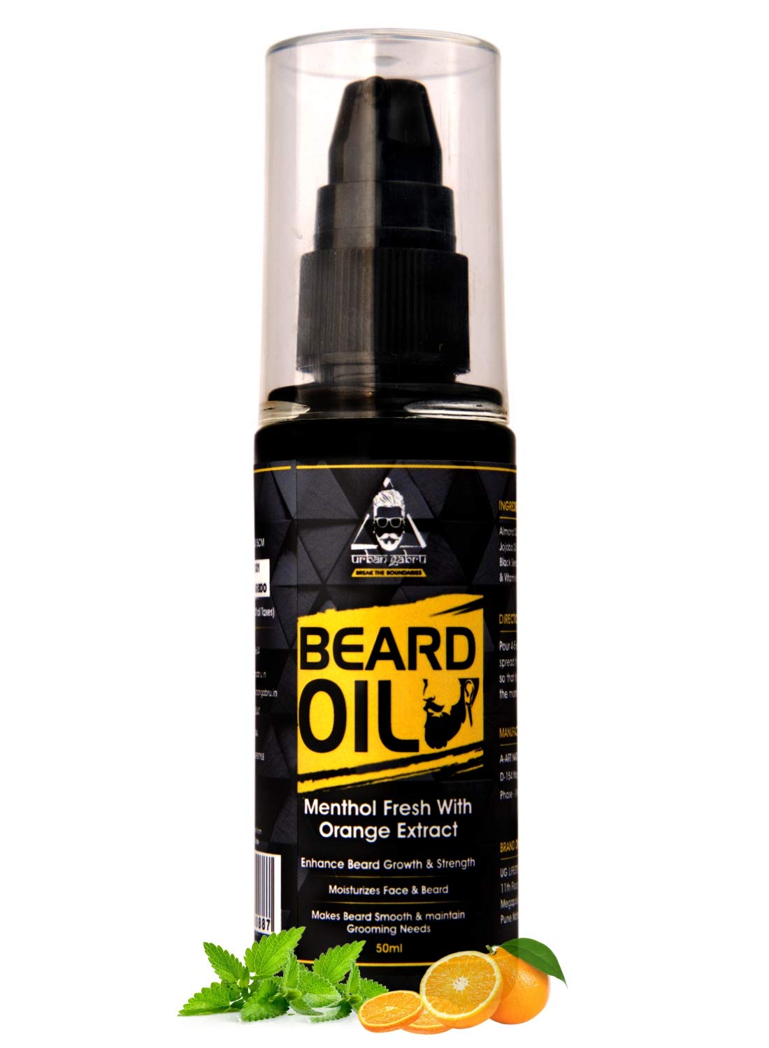 urbangabru Beard Oil for Conditioning, Nourishment and Strong Beard 50ml.