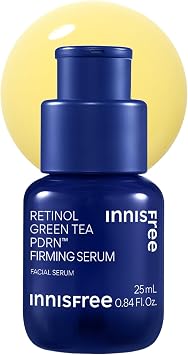 INNISFREE Retinol Green Tea PDRN Firming Serum, Korean Firming Face Serum with Retinol & Green Tea PDRN , For Skin Elasticity, Hydration & Texture Care, 25ml