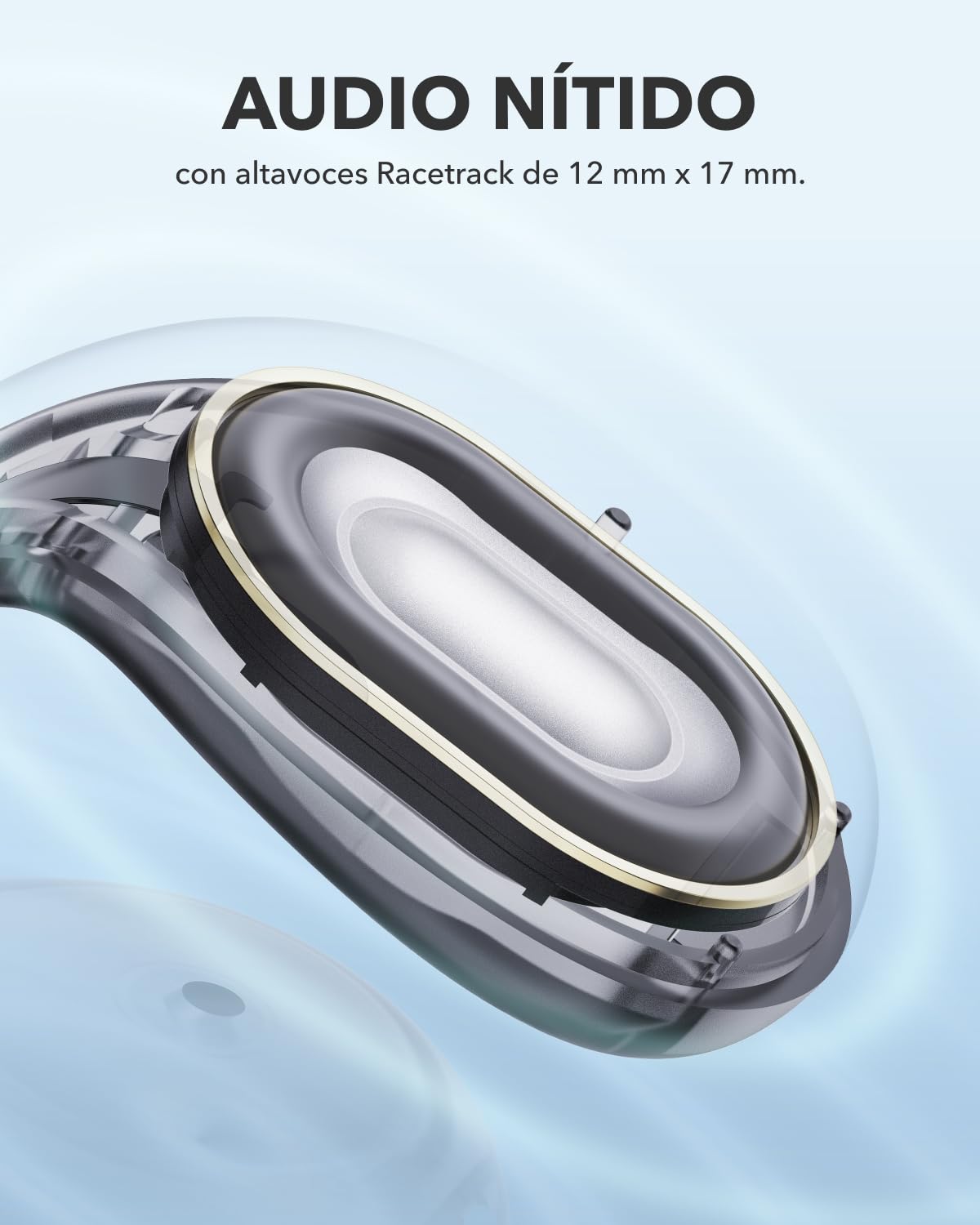 Soundcore C30i Auriculares Abiertos Bluetooth Clip, 30 h, IPX4 | Ligeros y cómodos, ajuste estable, carcasa firme, agarres fijables y grandes transductores