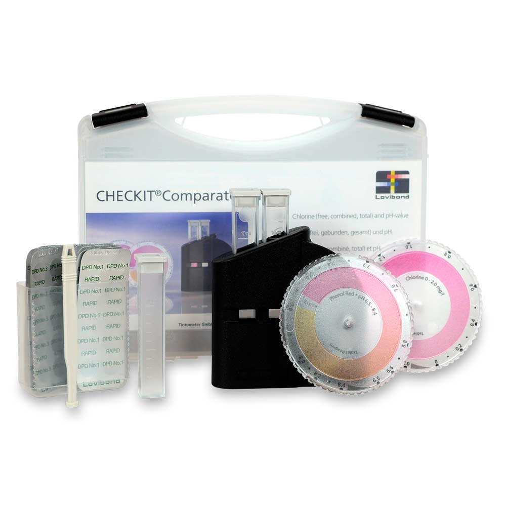 Lovibond TestKit CHECKIT Comparator Chlor + pH Wasseranalyse für Pools/Schwimmbecken