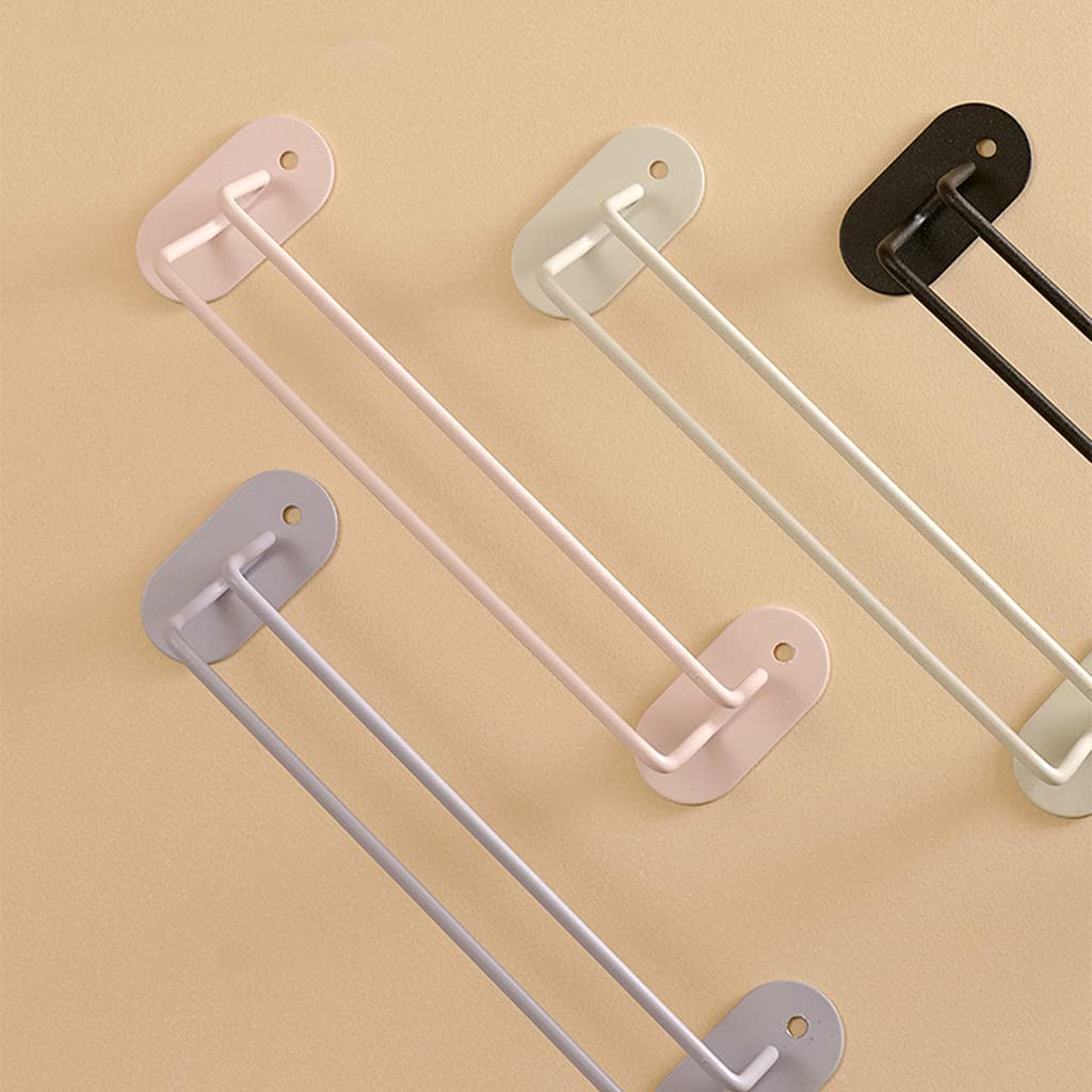 Lot De 3 Supports Muraux Pour Pantoufles - En Métal - Fixation Adhésive - Gain De Place Sur Les Portes - Couleur B